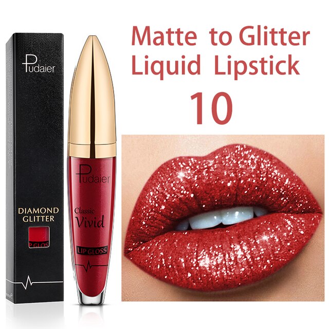 18 Colors Long Lasting Matte Glitter Liquid Shiny Lip Gloss, glitter liquid lip gloss, nyx glitter gloss liquid lipstick, diamond lip gloss matte to glitter liquid lipstick waterproof, shining lip gloss, best shiny lip gloss