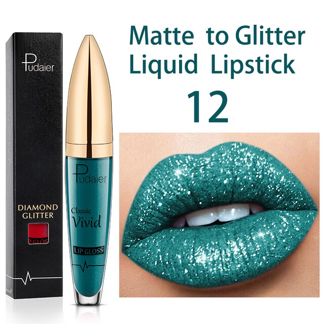 18 Colors Long Lasting Matte Glitter Liquid Shiny Lip Gloss, glitter liquid lip gloss, nyx glitter gloss liquid lipstick, diamond lip gloss matte to glitter liquid lipstick waterproof, shining lip gloss, best shiny lip gloss
