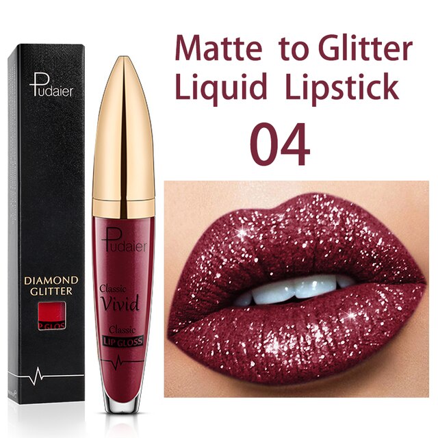 18 Colors Long Lasting Matte Glitter Liquid Shiny Lip Gloss, glitter liquid lip gloss, nyx glitter gloss liquid lipstick, diamond lip gloss matte to glitter liquid lipstick waterproof, shining lip gloss, best shiny lip gloss