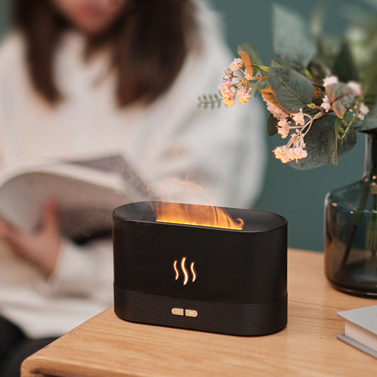 180ML Simulation Flame Mist Humidifier, flame humidifier, flame air diffuser, flame aroma diffuser, flame mist humidifier, flame humidifier amazon, flame humidifier shopify, flame effect diffuser, kinscoter flame