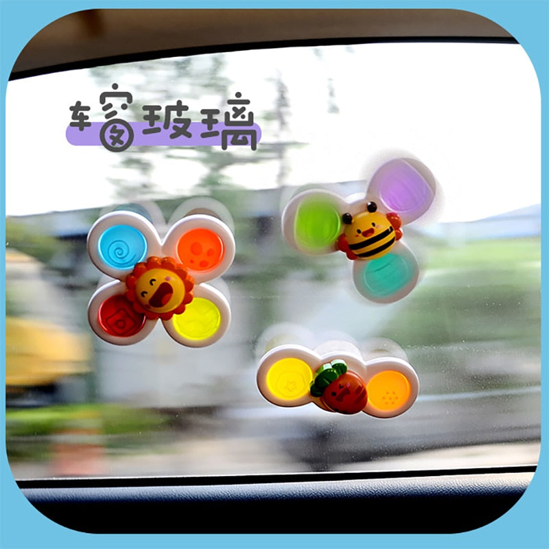 3Pcs Baby Spin Top Bath Toys