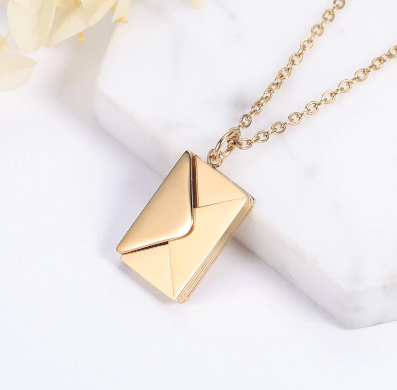 Envelope Sterling Necklace