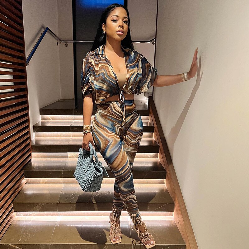 2 Piece Set Abstract Print Sheer Mesh Outfits, abstract mesh outfits, mesh bodysuit outfit, sheer clothing, sheer shirt dress, mesh clothing, sheer dress with bodysuit, mesh 2 piece outfits, mesh for clothing, see through mesh dress,mesh outfits