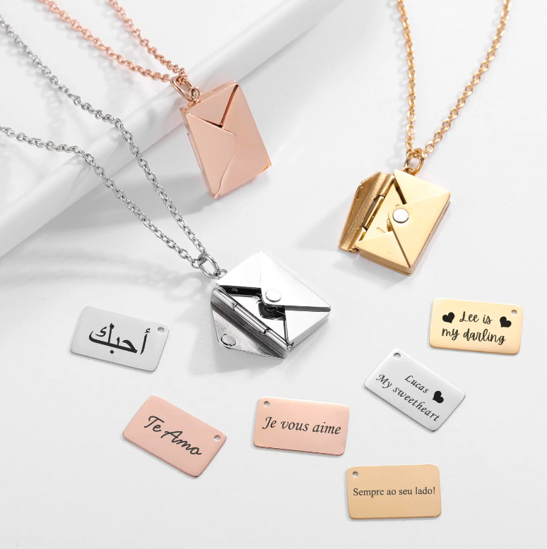 Envelope Sterling Necklace