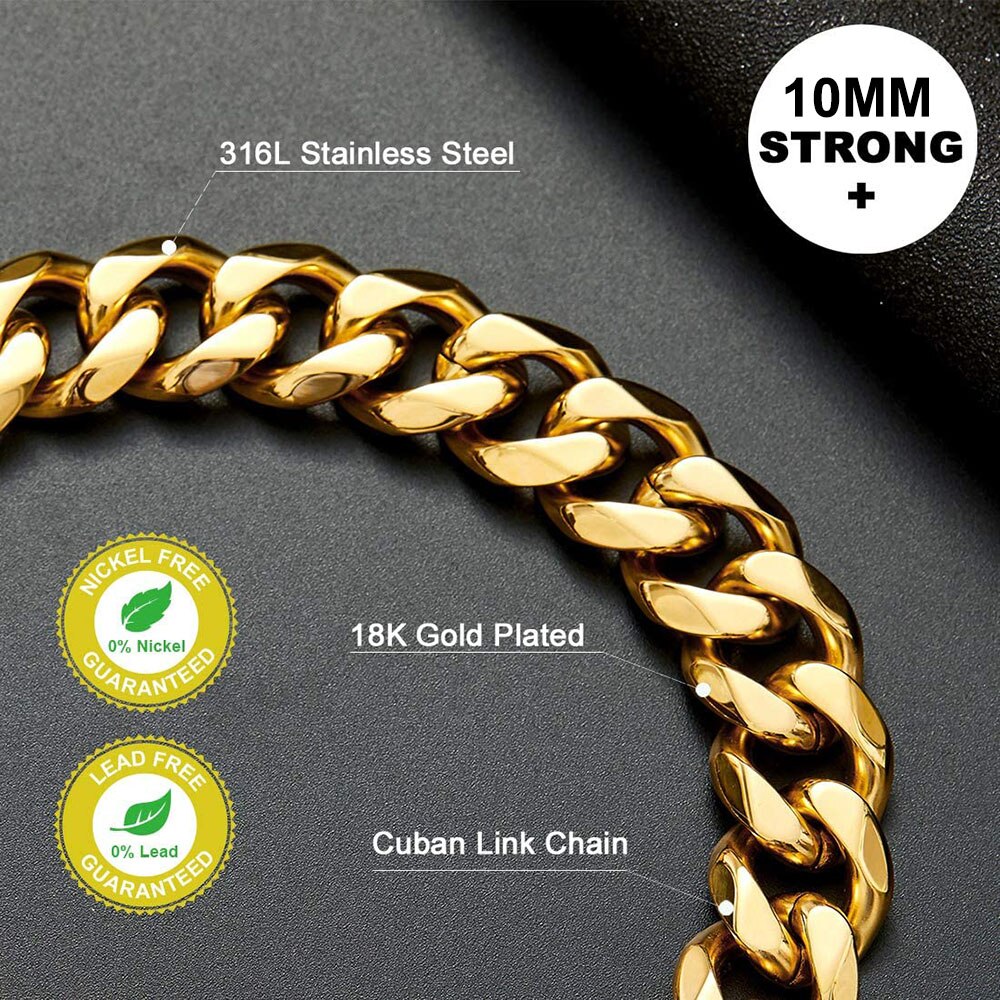 18K Gold Cuban Link Chain Collar for Dogs, cuban for dog, cuban collar dog, cuban puppy, cuba dogs
