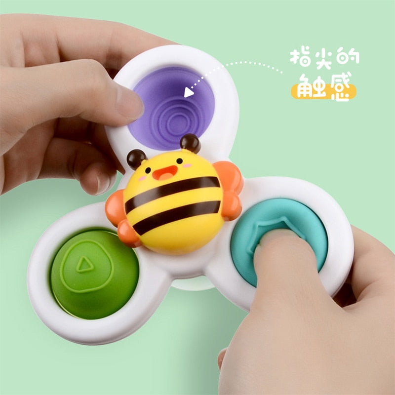 3Pcs Baby Spin Top Bath Toys