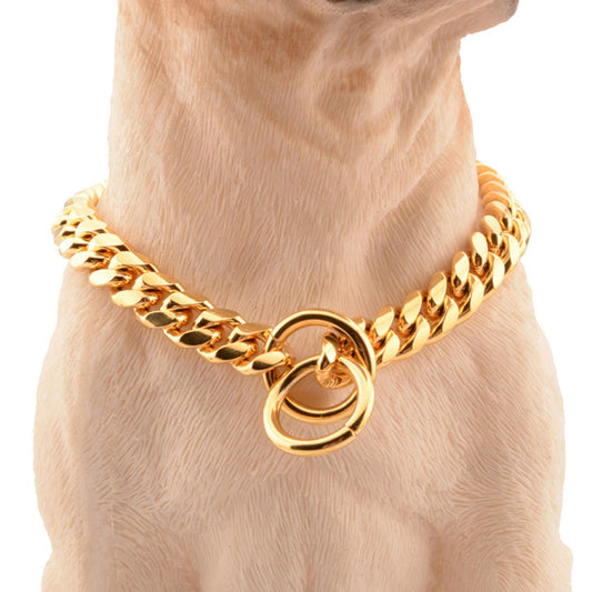 18K Gold Cuban Link Chain Collar for Dogs, cuban for dog, cuban collar dog, cuban puppy, cuba dogs