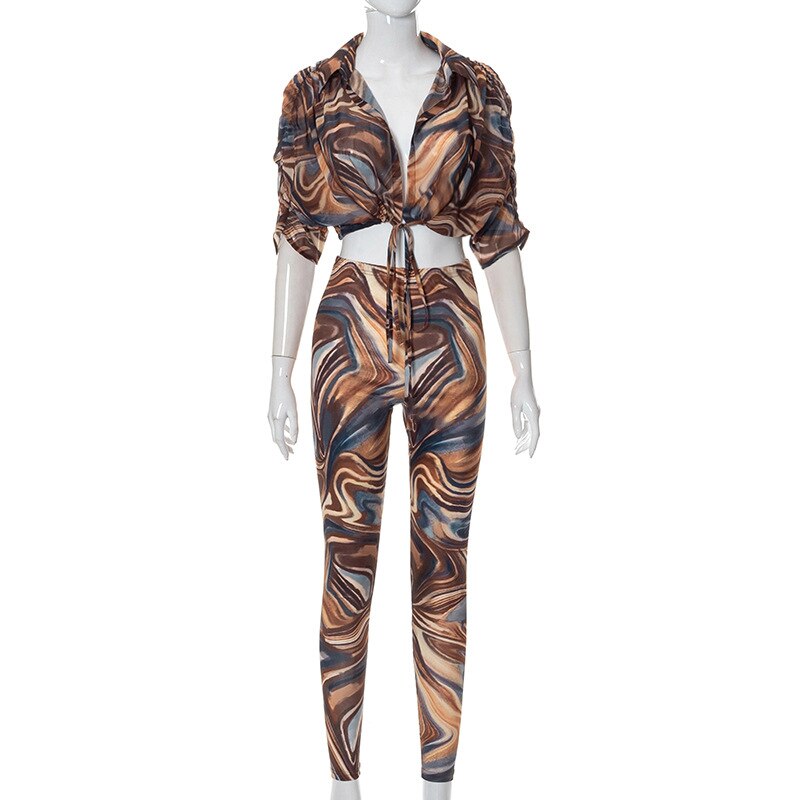 2 Piece Set Abstract Print Sheer Mesh Outfits, abstract mesh outfits, mesh bodysuit outfit, sheer clothing, sheer shirt dress, mesh clothing, sheer dress with bodysuit, mesh 2 piece outfits, mesh for clothing, see through mesh dress,mesh outfits