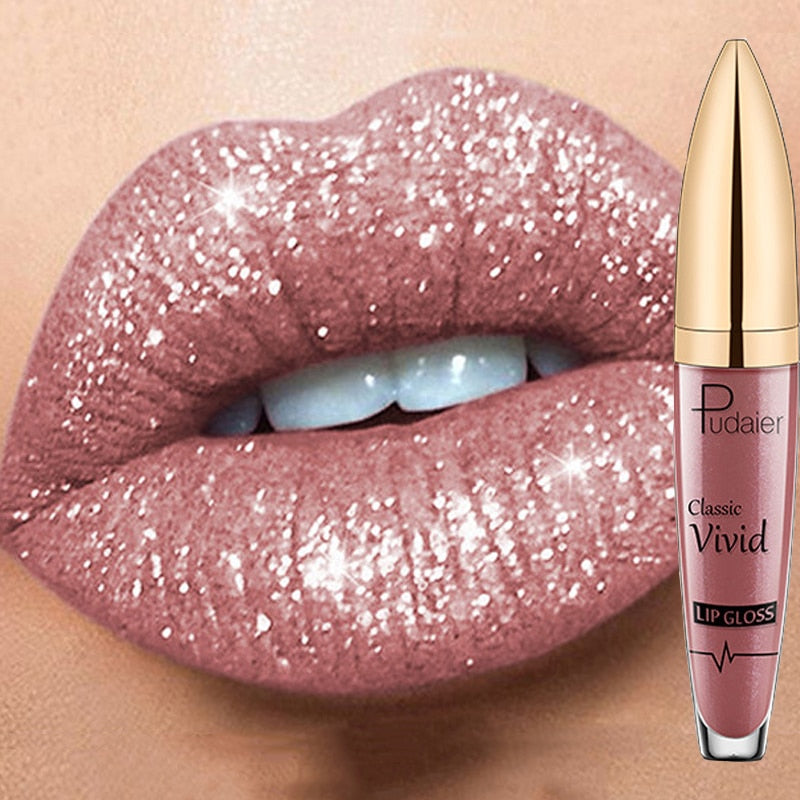 18 Colors Long Lasting Matte Glitter Liquid Shiny Lip Gloss, glitter liquid lip gloss, nyx glitter gloss liquid lipstick, diamond lip gloss matte to glitter liquid lipstick waterproof, shining lip gloss, best shiny lip gloss