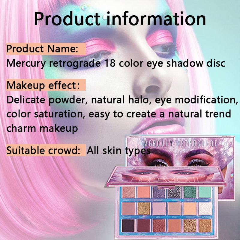 18 Color Eye Shadow Slate Waterproof, colorful eyeshadow palette, kryolan eyeshadow, eyeshadow palette pro, black eyeshadow palette, colorful eyeshadow palettes color eye shadow, colorful eye palettes, best shimmer eyeshadow palette, matte shadows