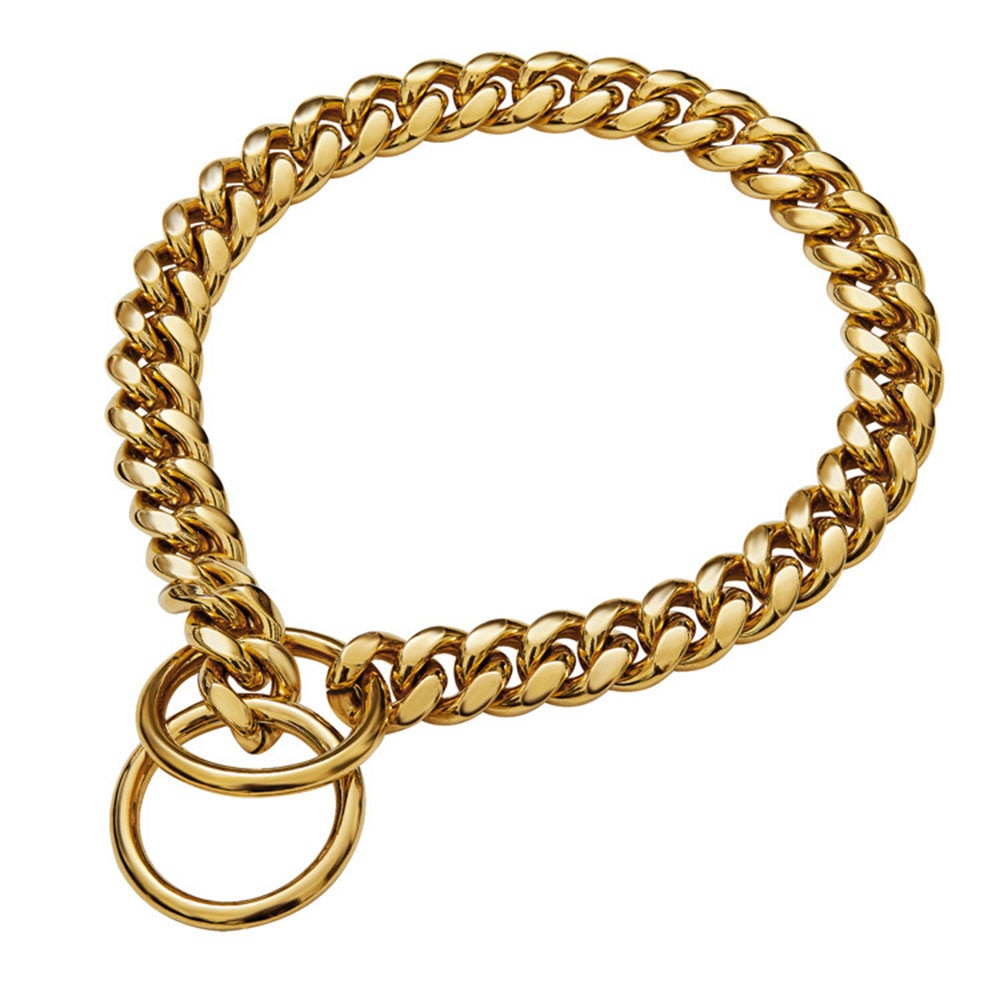 18K Gold Cuban Link Chain Collar for Dogs, cuban for dog, cuban collar dog, cuban puppy, cuba dogs