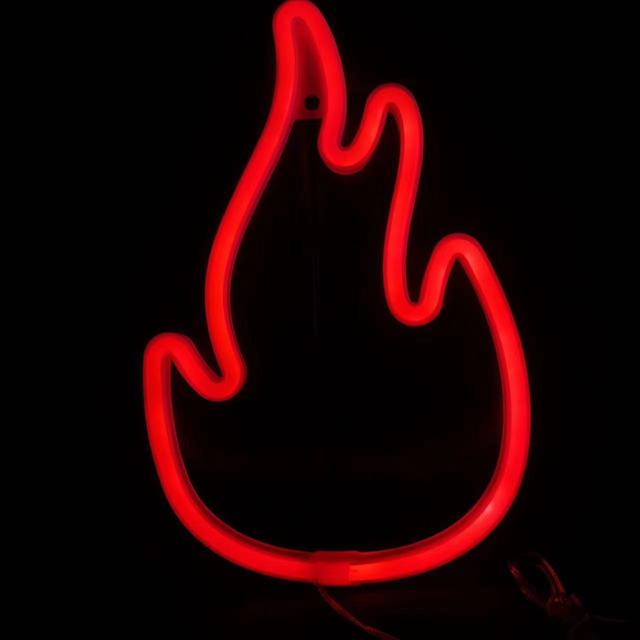 Fire Flame Neon Sign LED Light