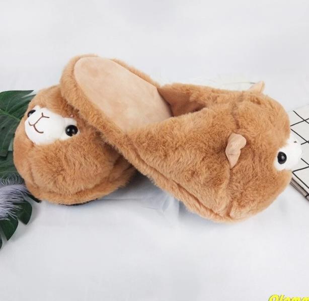 Fluffy Alpaca Slippers