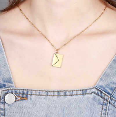 Envelope Sterling Necklace