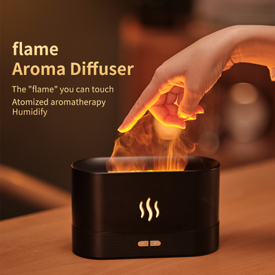 180ML Simulation Flame Mist Humidifier, flame humidifier, flame air diffuser, flame aroma diffuser, flame mist humidifier, flame humidifier amazon, flame humidifier shopify, flame effect diffuser, kinscoter flame