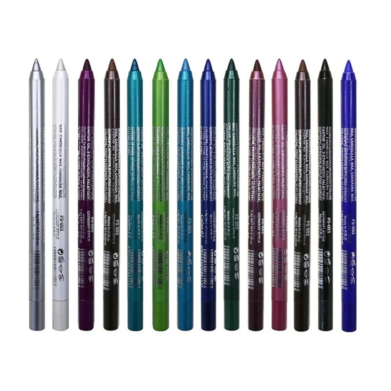 14 Colors Long-lasting Eye Liner, long lasting eyeliner pink up, handaiyan eyeliner set, long lasting white eyeliner, chanel taupe eyeliner, dnm matte colorful eyeliner, cakaila liquid eyeliner, eyeliner gel black