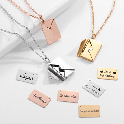 Envelope Sterling Necklace