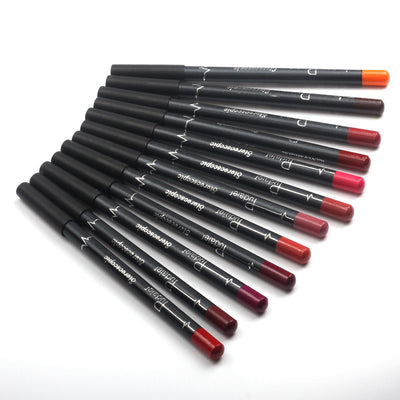 12 Colors Lip Liner Pencil, 12 colors lip liner pencil, lip liner, lip liner set, lip pencil, neutral lip liner, lipliner, lip liner pencil, lipstick pencil, lipliners, matte lip liner, burgundy, lip liner, dark lip liner