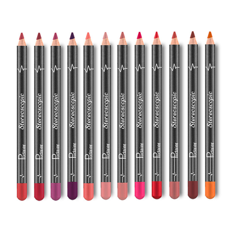 12 Colors Lip Liner Pencil, 12 colors lip liner pencil, lip liner, lip liner set, lip pencil, neutral lip liner, lipliner, lip liner pencil, lipstick pencil, lipliners, matte lip liner, burgundy, lip liner, dark lip liner